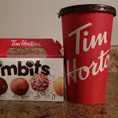 Tim Hortons storefront and interior at 3 High St, Channel-port Aux Basques, NL