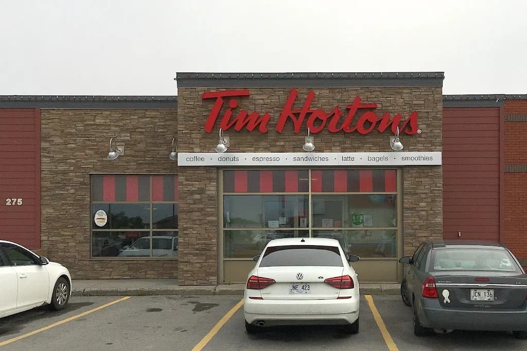 Tim Hortons storefront and interior at 275 Airport Rd, Gander, NL