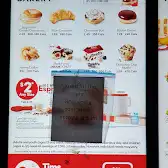 Tim Hortons storefront and interior at 7 James St, Antigonish, NS