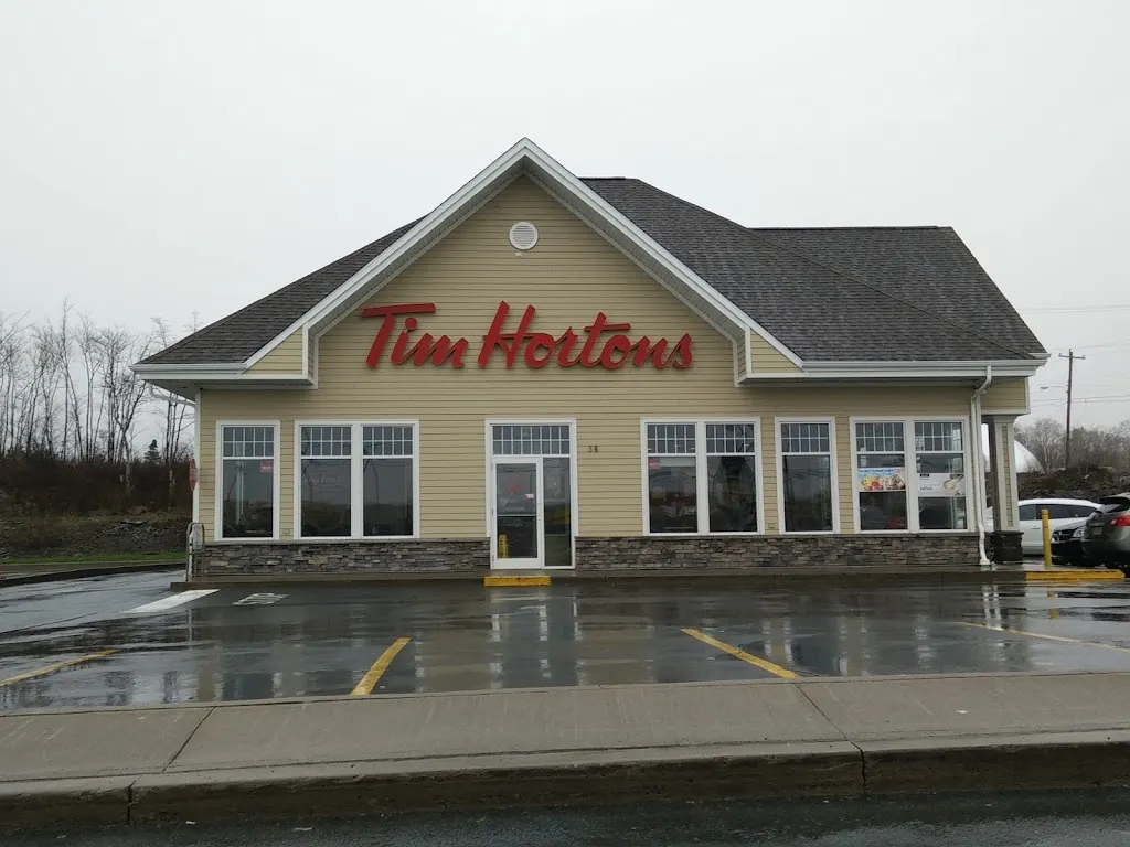 Tim Hortons storefront and interior at 36 Verdi Dr, Bedford, NS
