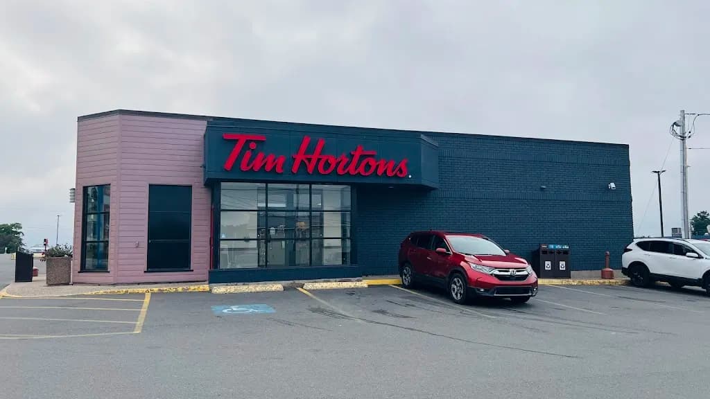 Tim Hortons storefront and interior at 93 Warwick St, Digby, NS