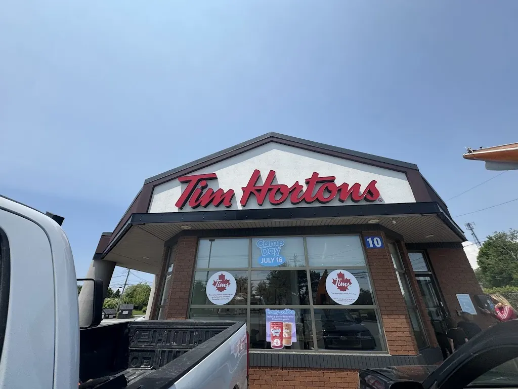 Tim Hortons storefront and interior at 10 Cow Bay Rd, Eastern Passage, NS