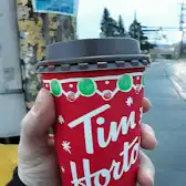 Tim Hortons storefront and interior at 6739 Highway #2, Enfield, NS