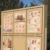 Tim Hortons storefront and interior at 366 Park Rd, Florence, NS