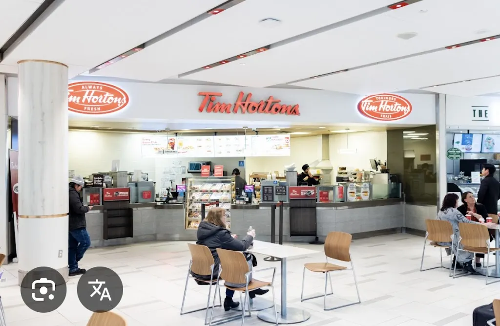 Tim Hortons storefront and interior at 747 Bell Blvd Post Security, Goffs, NS