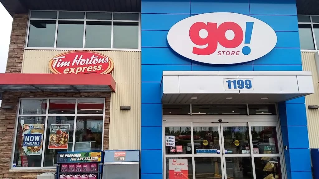 Tim Hortons storefront and interior at 1199 Hammonds Plains Rd., Halifax, NS