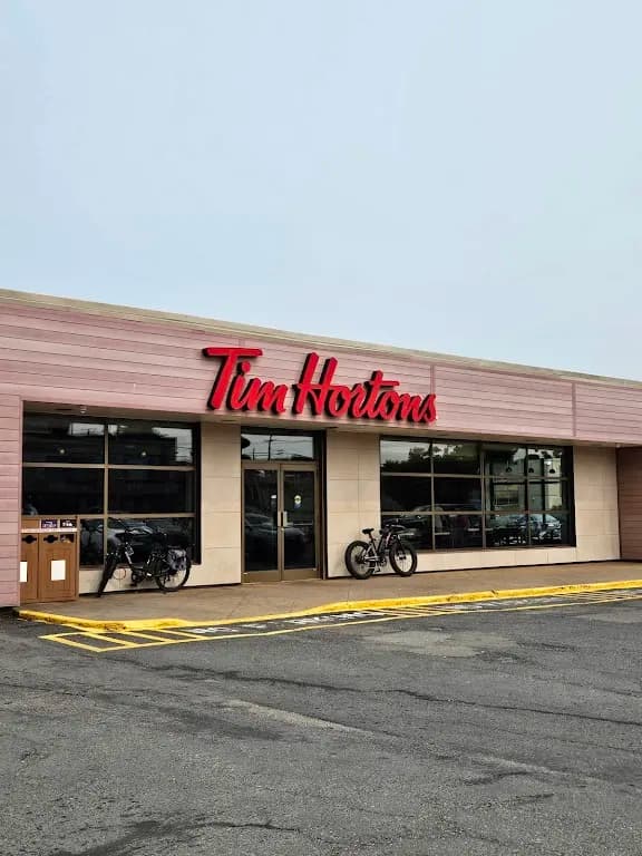 Tim Hortons storefront and interior at 479 George St, Sydney, NS
