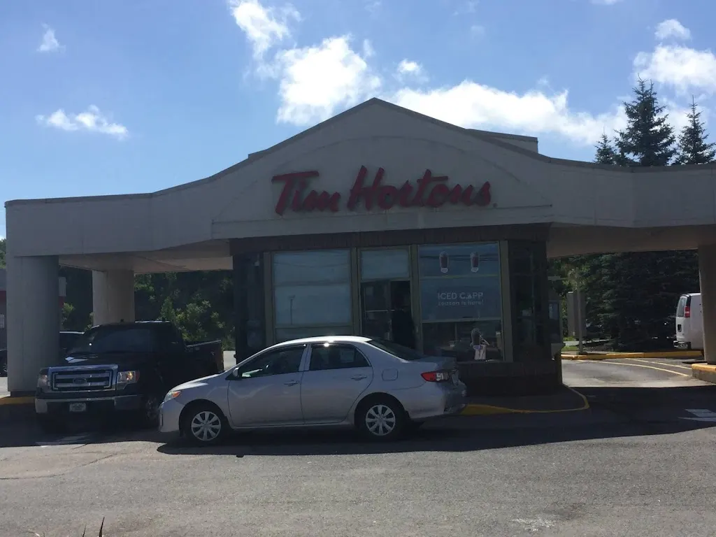 Tim Hortons storefront and interior at 1269 Kings Rd, Sydney, NS