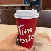 Tim Hortons storefront and interior at 309 Old Airport Rd, Yellowknife, NT