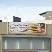 Tim Hortons storefront and interior at 902b Wallbridge Loyalist Rd, Belleville, ON