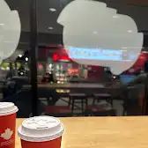 Tim Hortons storefront and interior at 10621 Chinguacousy Rd, Brampton, ON