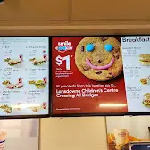 Tim Hortons storefront and interior at 1290 Colborne St E, Brantford, ON