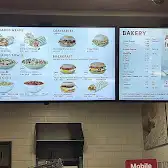 Tim Hortons storefront and interior at 29 Plains Rd, Burlington, ON