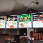 Tim Hortons storefront and interior at 1900 Walkers Line, Burlington, ON