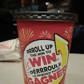 Tim Hortons storefront and interior at 771 Notre Dame St, Embrun, ON