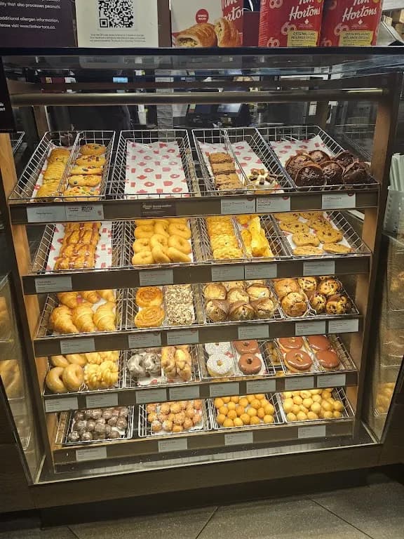 Tim Hortons storefront and interior at 2687 Kipling Ave, Etobicoke, ON