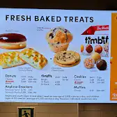 Tim Hortons storefront and interior at 1150 Blair Rd, Gloucester, ON