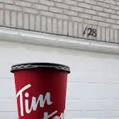 Tim Hortons storefront and interior at 634 Parkdale Ave North, Hamilton, ON