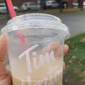 Tim Hortons storefront and interior at 888 Main St E, Hamilton, ON