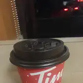 Tim Hortons storefront and interior at 730 King St West, Kitchener, ON