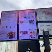 Tim Hortons storefront and interior at 925 King St E, Kitchener, ON