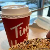 Tim Hortons storefront and interior at 1450 Block Line Rd, Kitchener, ON