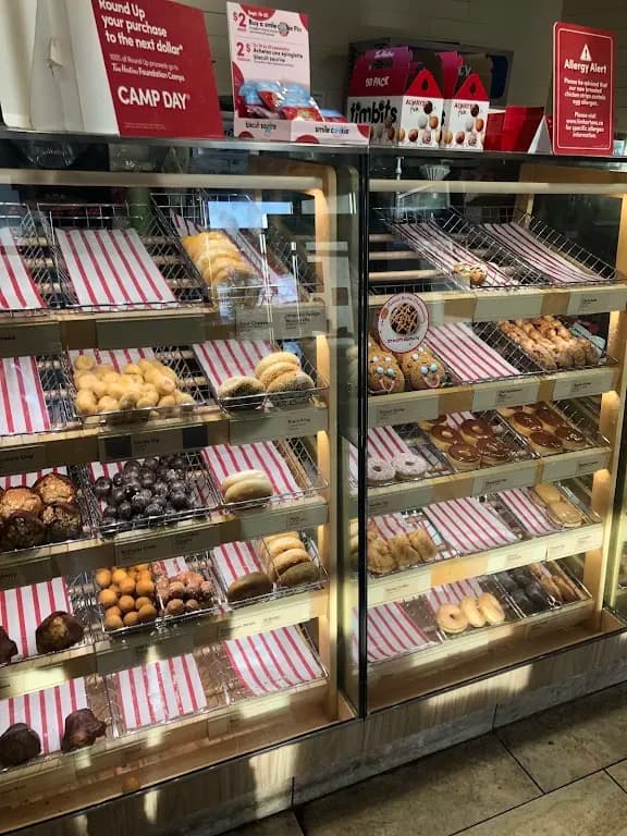 Tim Hortons storefront and interior at 1765 Oxford St East, London, ON