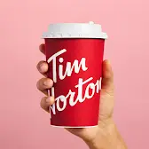 Tim Hortons storefront and interior at 39 Aventura Court, Mississauga, ON