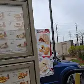 Tim Hortons storefront and interior at 475 Courtney Park Dr E, Mississauga, ON