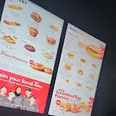 Tim Hortons storefront and interior at 1327 Dundas St E, Mississauga, ON