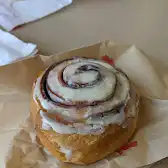 Tim Hortons storefront and interior at 2165 Royal Windsor Dr, Mississauga, ON
