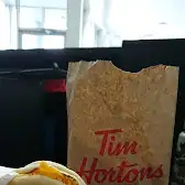 Tim Hortons storefront and interior at 2458 Dundas St W, Mississauga, ON