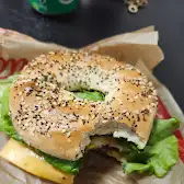 Tim Hortons storefront and interior at 5614 Tenth Line West, Mississauga, ON