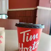 Tim Hortons storefront and interior at 7480 Airport Rd, Mississauga, ON