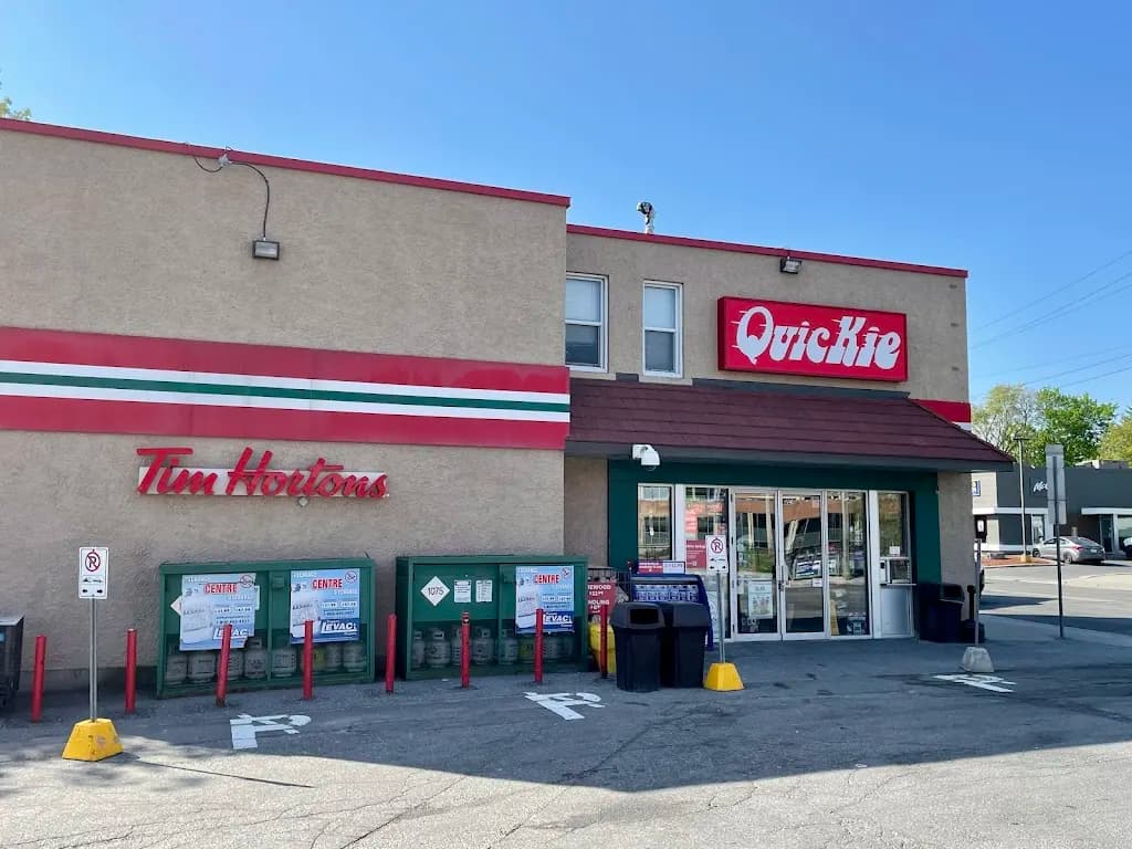 Tim Hortons storefront and interior at 655 Bronson Avenue, Ottawa, ON
