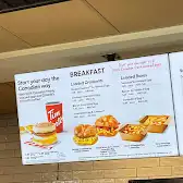 Tim Hortons storefront and interior at 4764 Bank St, Ottawa, ON