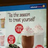 Tim Hortons storefront and interior at 1 Eglinton Square, Scarborough, ON