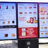 Tim Hortons storefront and interior at 240 Alton Towers Circle, Scarborough, ON