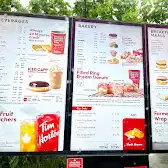 Tim Hortons storefront and interior at 1621 Birchmount Rd, Scarborough, ON