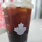 Tim Hortons storefront and interior at 1 Bridgepoint Dr., Toronto, ON