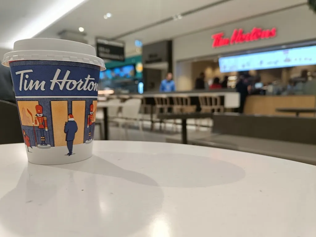 Tim Hortons storefront and interior at 200 Front Street (simcoe Place), Toronto, ON