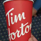 Tim Hortons storefront and interior at 1195 Danforth Ave, Toronto, ON