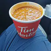 Tim Hortons storefront and interior at 1733 Eglinton Ave East, Toronto, ON