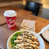 Tim Hortons storefront and interior at 1733 Eglinton Ave East, Toronto, ON