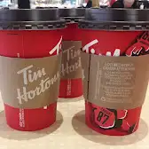 Tim Hortons storefront and interior at 1801 Eglinton Ave West, Toronto, ON