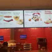 Tim Hortons storefront and interior at 325 Toronto St, Uxbridge, ON