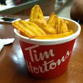 Tim Hortons storefront and interior at 3650 Langstaff Rd, Woodbridge, ON