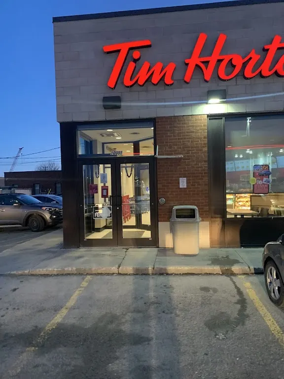 Tim Hortons storefront and interior at 10005, Boul Louis H Lafontaine, Anjou, QC