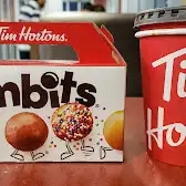 Tim Hortons storefront and interior at 92 Battleford Crossing, Battleford, SK