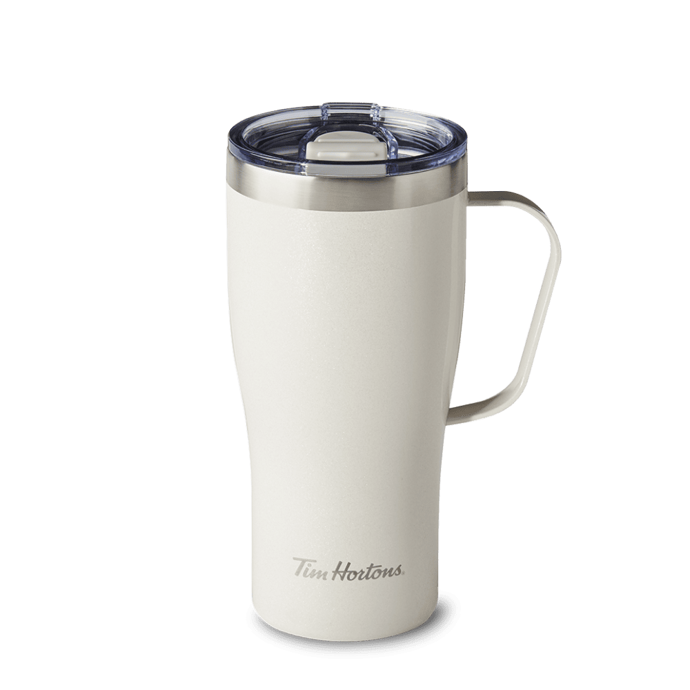 20oz Stainless Steel Travel Mug - Cream Shimmer